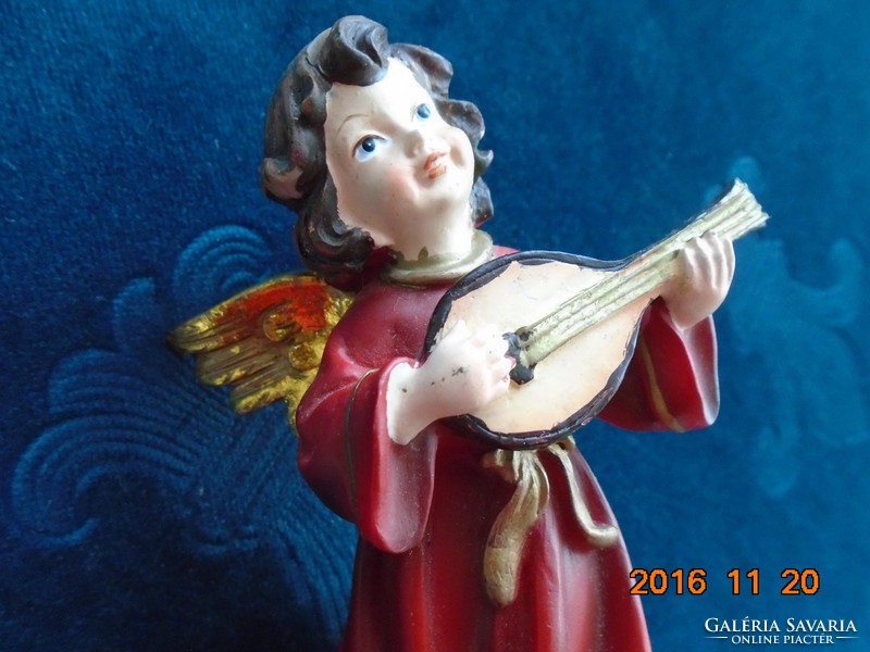 Kézzel festett Zenélő angyal