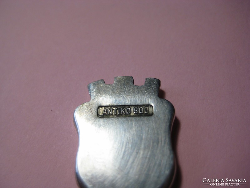 Dísz , kis kanál  német  ,10,2 cm   , anyaga  800 as  , ezüst  !   a 70 es  évekből