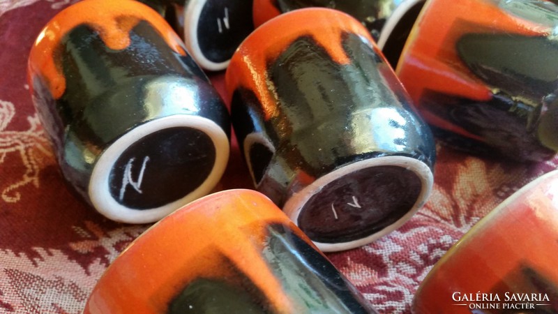 Pond head ceramic wine set for sale Jug + 9 glasses, drink set