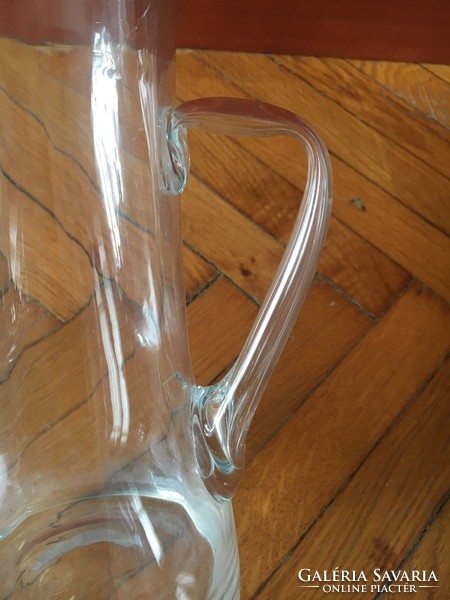 Art deco glass jug - 23 cm