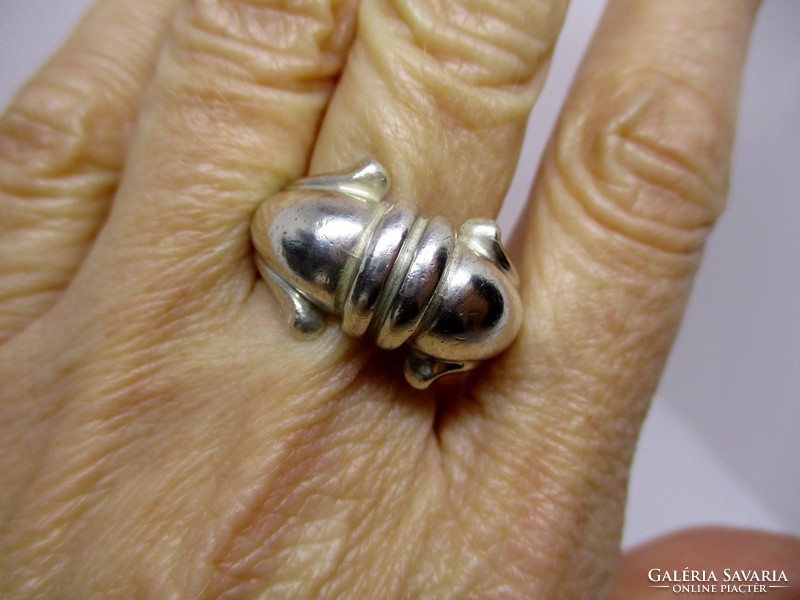 Gyönyörű nagy ezüst gyűrű