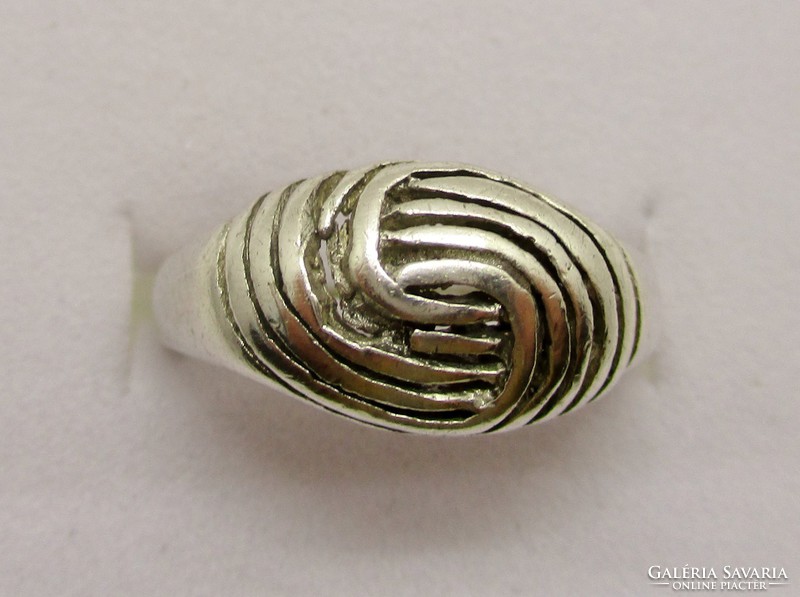 Szép kézműves kisujj  ezüst gyűrű 