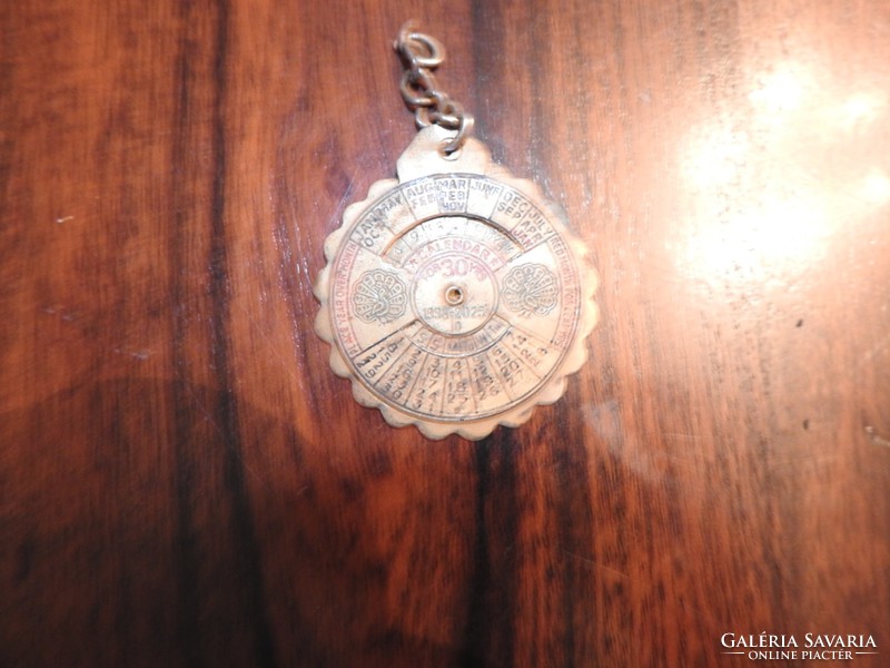 Copper perpetual calendar miniature - rare, collector's item