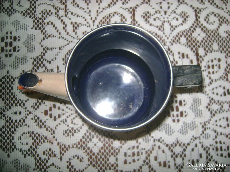 Zománcos teafőző, teakiöntő, teás kanna