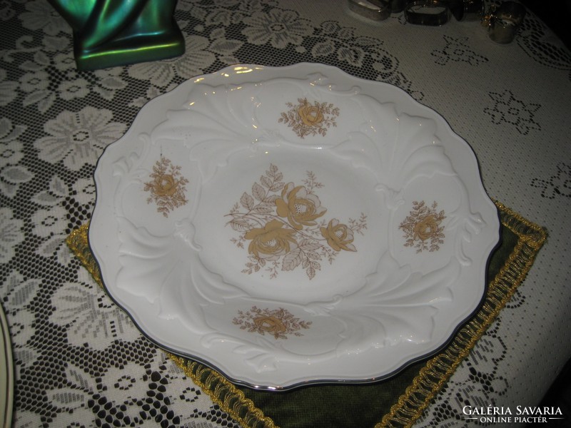 Weimar really nice decorative bowl with a lot of gold 32 cm, flawless