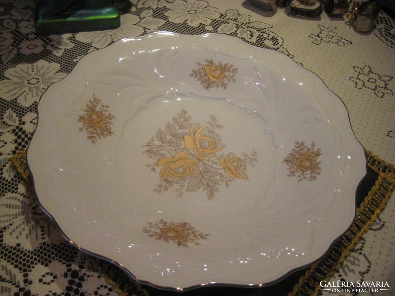 Weimar really nice decorative bowl with a lot of gold 32 cm, flawless