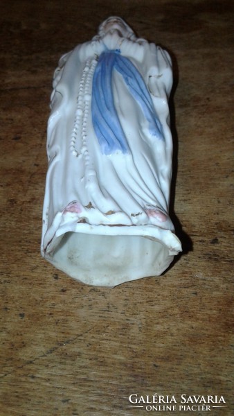 Virgin Mary porcelain statue - damaged