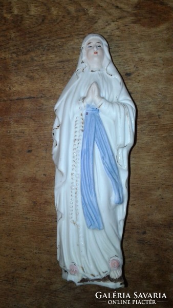 Virgin Mary porcelain statue - damaged