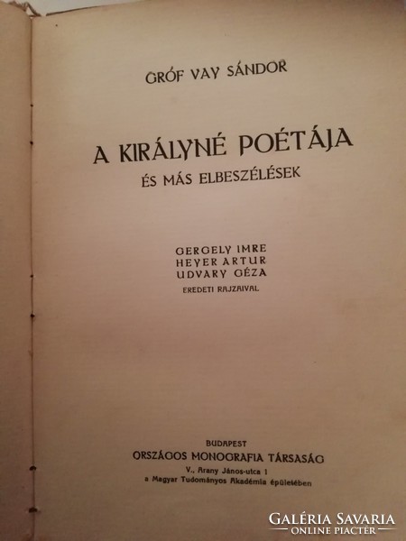 Gróf Vay Sándor - A királyné poétája