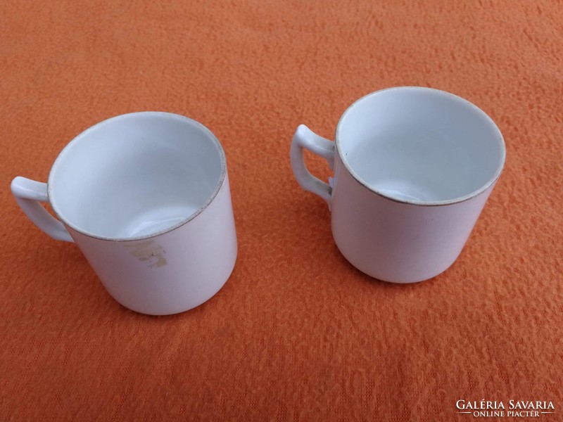 Régi porcelán gyerek bögre csésze 2 db.gyerekjelenetes