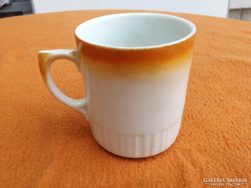Zsolnay old porcelain mug is scene