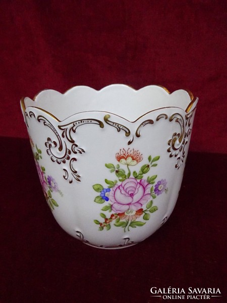 Hollóház porcelain pot, beautiful, showcase quality, 15 cm high. He has!