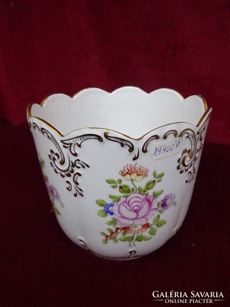 Hollóház porcelain pot, beautiful, showcase quality, 15 cm high. He has!