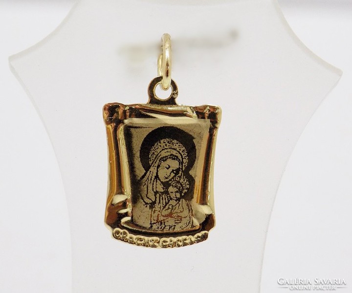 Arany Mária gyermekével medál (ZAL_Au84534)