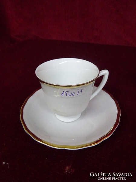 Rgk Czechoslovak porcelain coffee cup + placemat. He has!