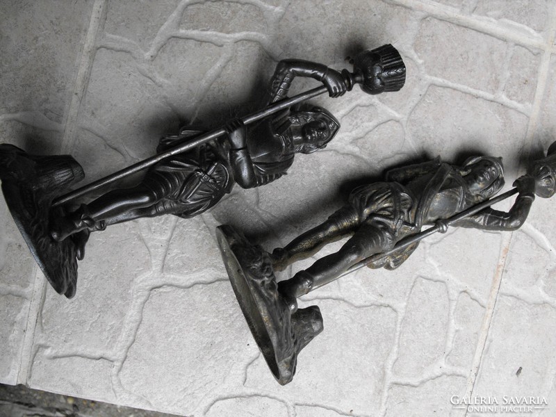 Vasöntöde Ganz és TSa 1850 Eredeti öntöttvas katona gyertyatartó szobr gyűjteményből