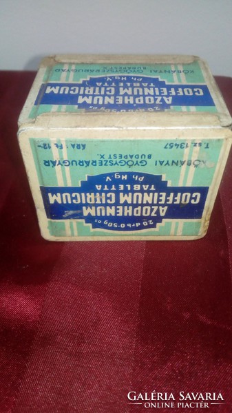Pharmacy! Azophenum coffeinum citricum tablet origin box