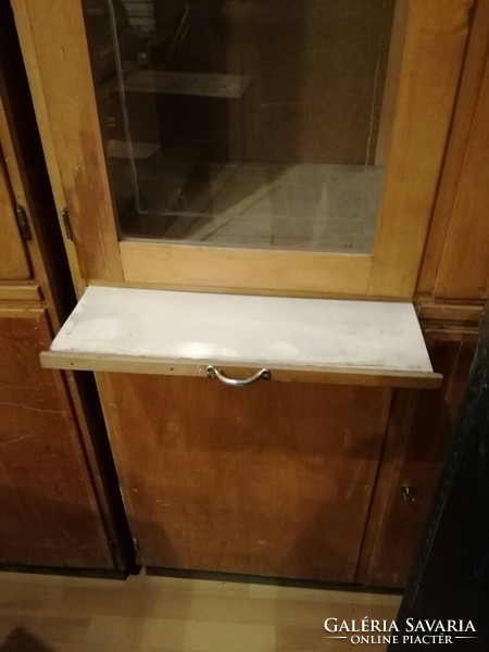 Patikai bútor, régi gyógyszertári vitrin, szekrény loft, vintage