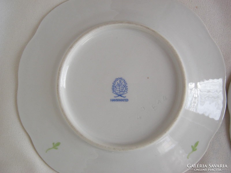 Herendi porcelán süteményes tányér 4 db