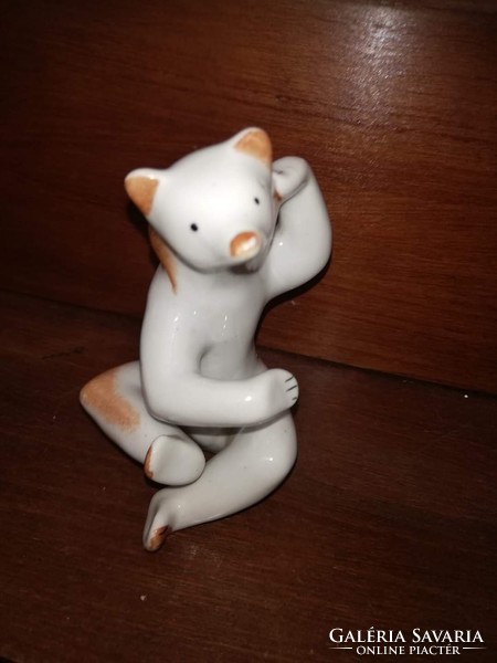 Drasche porcelán medve, maci, nipp, figura, nosztalgia darab.