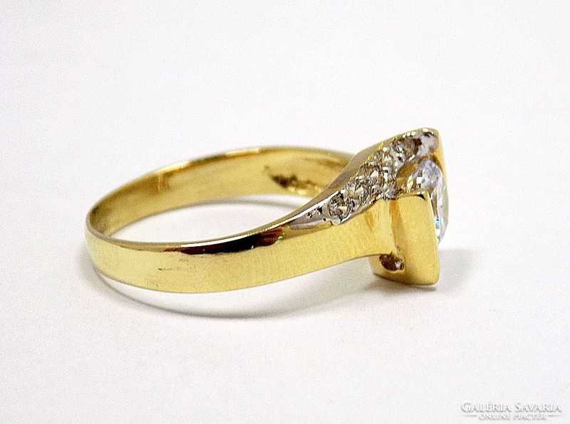 Köves arany gyűrű (ZAL-Au87104)