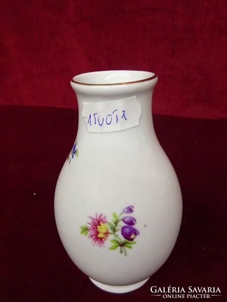 Hollóház porcelain mini vase, 11.5 cm high. He has!