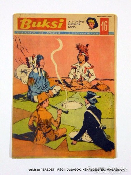 1958 április 10  /  Buksi  /  E R E D E T I, R É G I Újságok Szs.:  12332