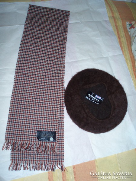 Kangol wool scarf and hat