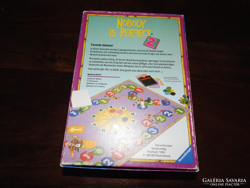 Nobody is perfect 2 - board game in German -