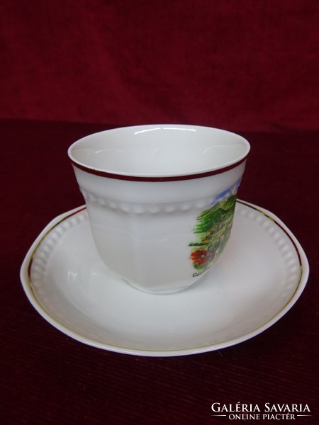 Scherzer bavaria german porcelain coffee cup + placemat. He has!