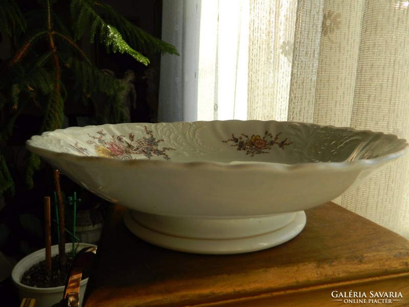 Antique pedestal table centerpiece - serving bowl