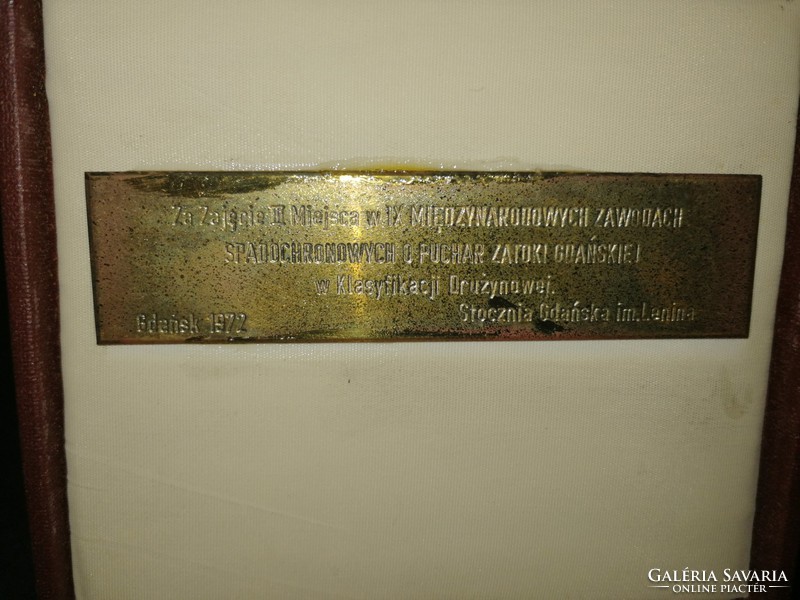 Rare Gdansk lenin ship harbor (shipyard) commemorative plaque - ep