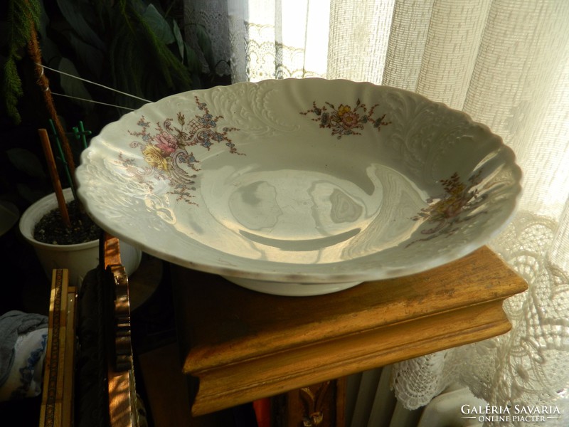 Antique pedestal table centerpiece - serving bowl