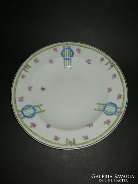 6 db különleges klasszicista mintázatú rikább porcelán falra akasztható mélytányér fali tányér- EP