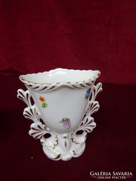 Herendi porcelán váza, gyönyörű festéssel és díszítéssel. Vanneki!