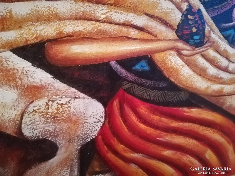 Szürrealista festmény Haiti 91x60 cm