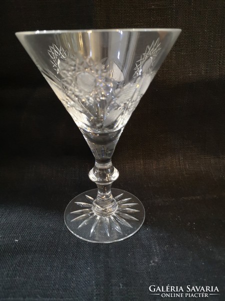 Bohemian cut crystal cocktail glass 1 pc., perfect