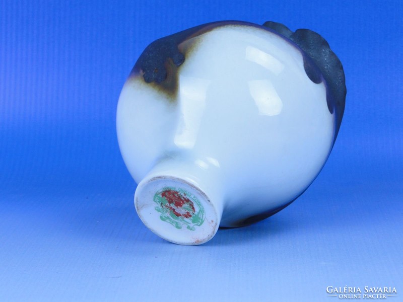 0D399 Különleges Hollóházi porcelán stúdió váza