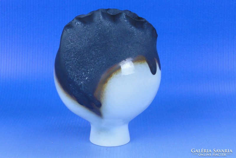 0D399 Különleges Hollóházi porcelán stúdió váza