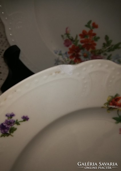 Zsolnay Gyöngyös sütistányérok, süteményes tányér, porcelán, nosztalgia, régiség 