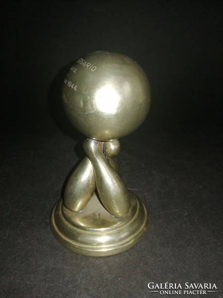 1939 - 1944 STE ezüstözött teke bowling trófea - EP