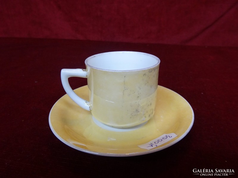 Antique altwien German custom porcelain coffee cup + placemat, showcase quality. 7234 Numbered. He has!