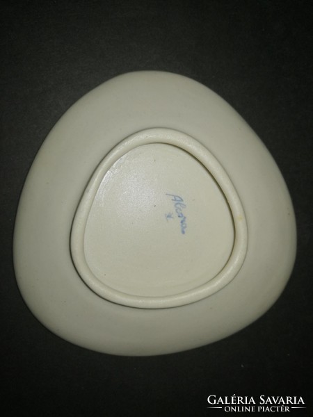 Alcora Spain souvenir hand-painted porcelain commemorative bowl - ep