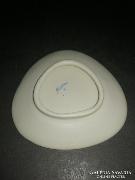 Alcora Spain souvenir hand-painted porcelain commemorative bowl - ep