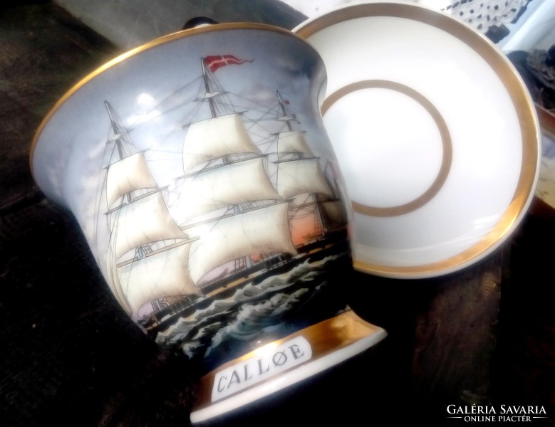 Captain's Cup Hamburg porcelán óriás csésze 
