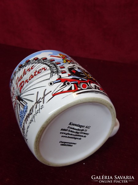 Prater wien German porcelain mug, 8.6 cm high, 8.2 cm in diameter. He has!