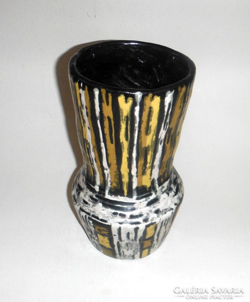Large Gorka livia painted ceramic vase