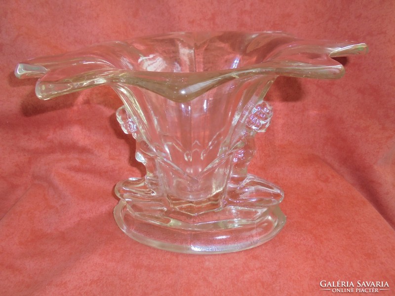 Art Nouveau woman-shaped glass vase