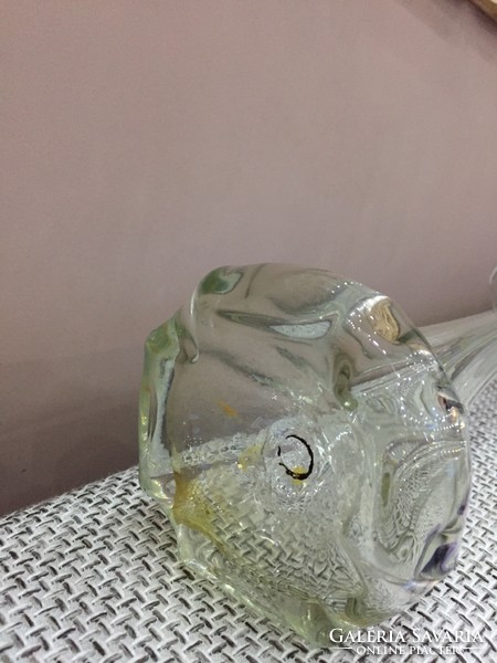 37 cm-es Fújt üvegváza, fújtüveg váza