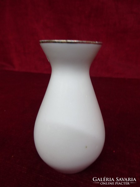 Lutz porcelain Austrian mini vase, height 9 cm. Velden a. Wörthersee with a view. He has!